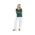 Life is Good Women's Snowman Parade V-Neck Long Sleeve Crusher T-Shirt