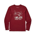 Life is Good Men's Sasquatch Find Joy Long Sleeve Crusher T-Shirt