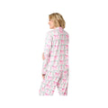 Coco+Carmen Women's Dreamland Holiday Pajama Top, Blush Santa, alternate view 1