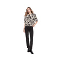 Charlie B Women's Cow Print Elbow Balloon Sleeve Knit Sweater, Spots, alternate view 3