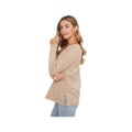 Charlie B Women's Long Sleeve V-Neck Sweater, Walnut, alternate view 2