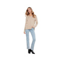 Charlie B Women's Long Sleeve V-Neck Sweater, Walnut, alternate view 3