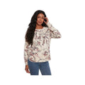 Charlie B Women's Printed Cotton Crew Neck Sweater