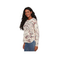 Charlie B Women's Printed Cotton Crew Neck Sweater