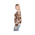 Charlie B Women's Cow Print V-Neck Cardigan, Ranch, alternate view 2