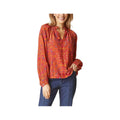 Habitat Women's English Garden Ruffle Neck Long Sleeve Blouse