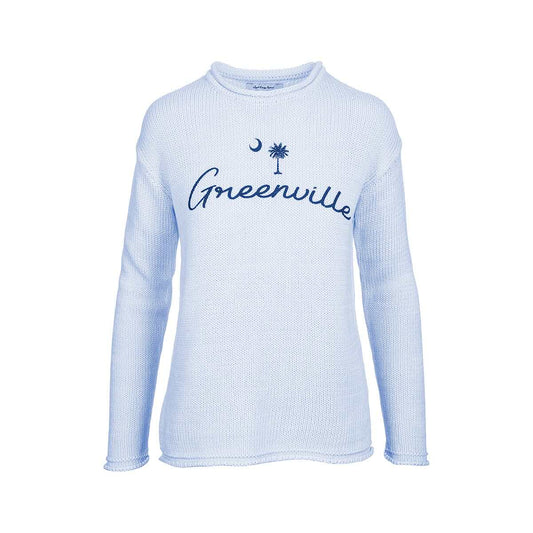 Liquid Energy Apparel Women's Greenville Palm Moon Long Sleeve Sweater