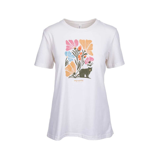 Bum Wraps Women's Waynesville Bearing Flowers Short Sleeve T-Shirt