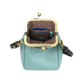 Chala Handbag Black Cat Kisslock Cell Phone Crossbody Purse