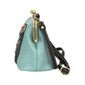 Chala Handbag Black Cat Kisslock Crossbody Purse