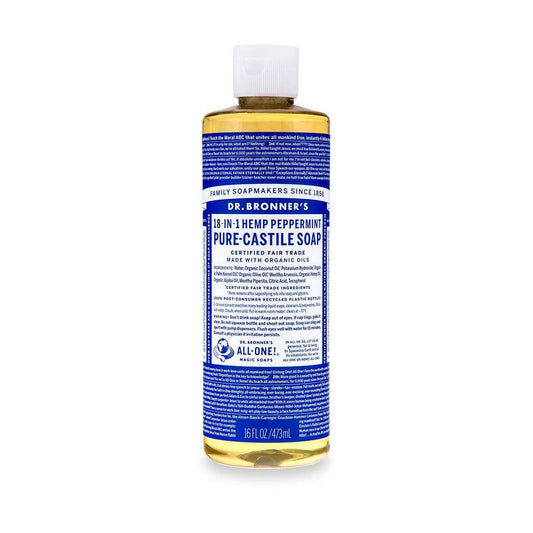 Dr. Bronner's Peppermint Pure-Castile Liquid Soap - 16 Ounce