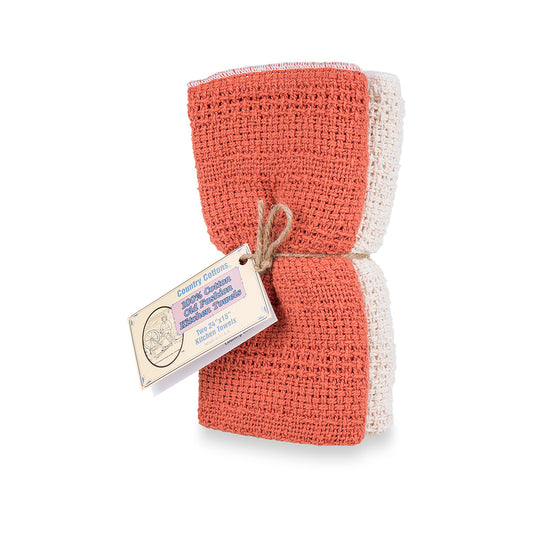 Old Fashioned Dish Towel - 2 Pack Paprika Natural