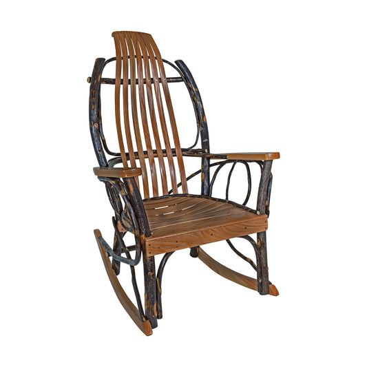 A Little Bit Country Amish Rocker with Armrest Dark Oak