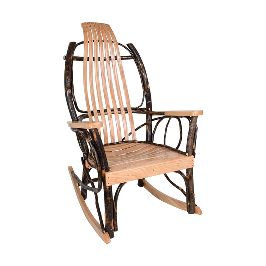 Color swatch for A Little Bit Country Amish Rocker with Armrest in Dark Oak