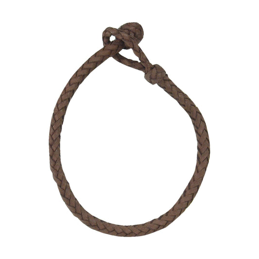 Braided Leather Bracelet Brown