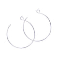 Stuart Nye Jewelry Backward Loop Extra Large Silver Earrings