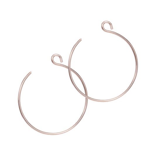 Stuart Nye Jewelry Backward Loop Large Gold Filled Earrings