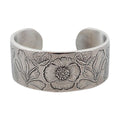 Salisbury Silver and Pewter Flower of the Month Bracelet Aug