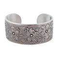 Salisbury Silver and Pewter Flower of the Month Bracelet Feb