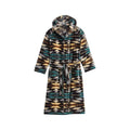 Pendleton Men's Cotton Terry Velour Bathrobe, Wyeth Trail Charcoal