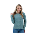 Old Ranch Women's Tatum Organic Cotton Floral Long Sleeve Top, Green