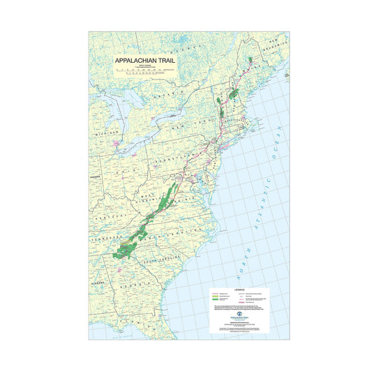 Classic A.T. Poster Map