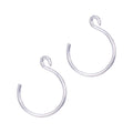 Stuart Nye Jewelry Backward Loop Small Silver Earrings