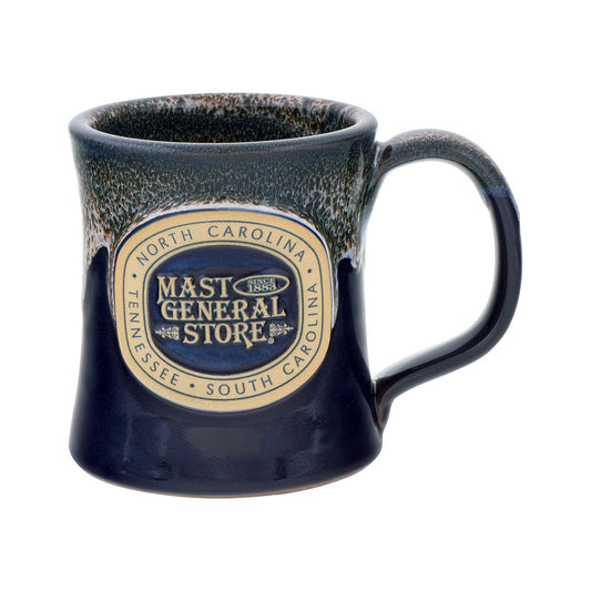 Mast General Store Pottery Diner Mug So Red Black White