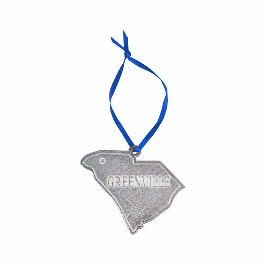 Greenville South Carolina Pewter Ornament