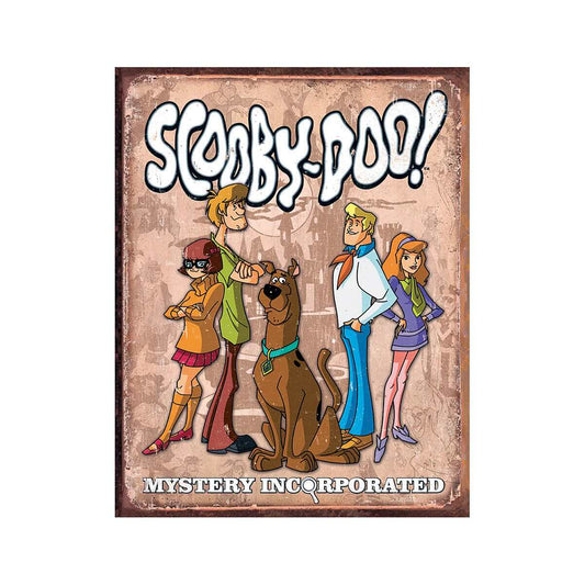 Scooby Doo Gang Retro Metal Sign