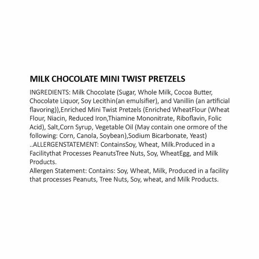Milk Chocolate Pretzel Candy - 1 lb.