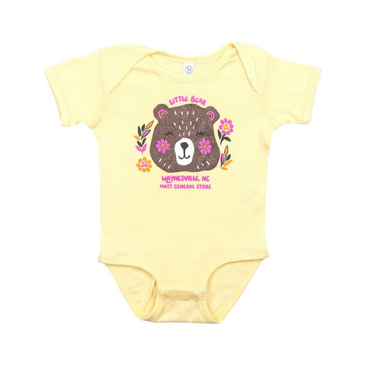 Julie and Joe Baby Mast General Store Waynesville Little Bear Short Sleeve Onesie
