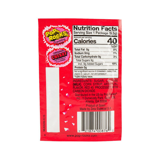 Cherry Pop Rocks Candy