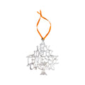 A Very Merry TN Christmas Pewter Ornament Orange Ribbon