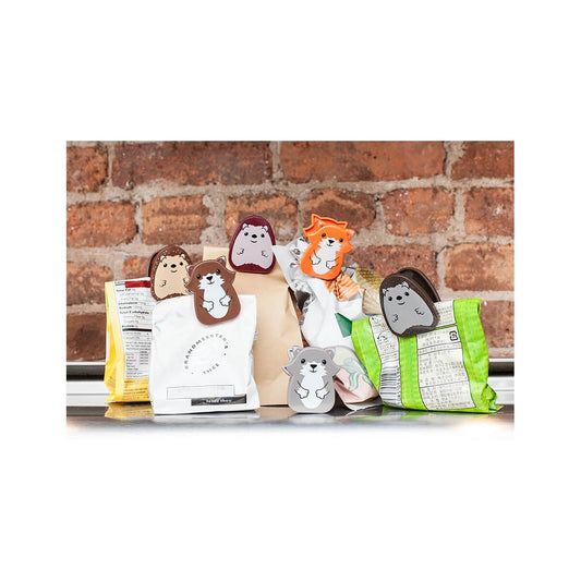 Kikkerland Woodland Bag Clips - Set of 6