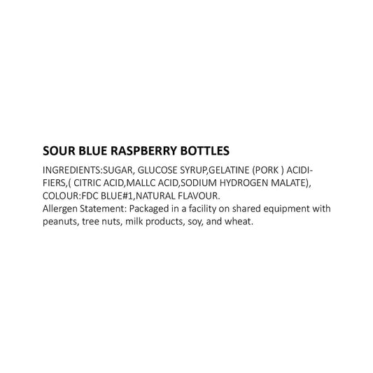 Gerrit J. Verburg Sour Blue Raspberry Bottle Candy - 1 lb.