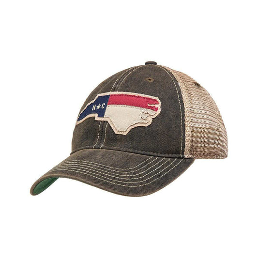 NC State Outline Trucker Hat Black Trucker