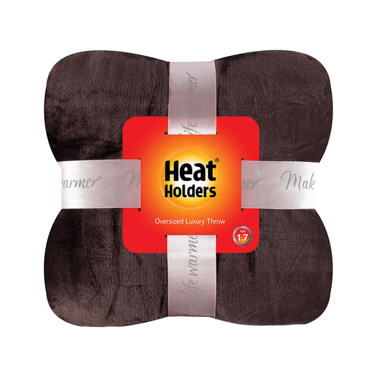 Heat Holders HeatWeaver Fleece Oversized Blanket Antique Silver