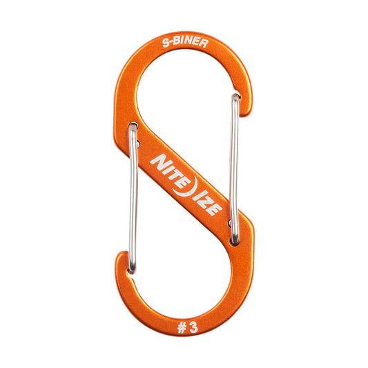 S-Biner #3 Aluminum Dual Carabiner - Orange
