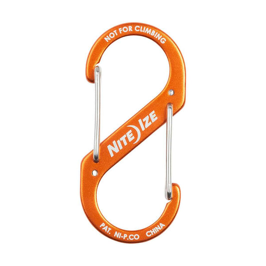 S-Biner #3 Aluminum Dual Carabiner - Orange