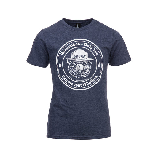 Kids' Smokey Circle T-Shirt Htr Navy