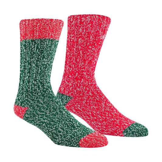 Mast General Store Christmas Socks - Two Pack Red Green