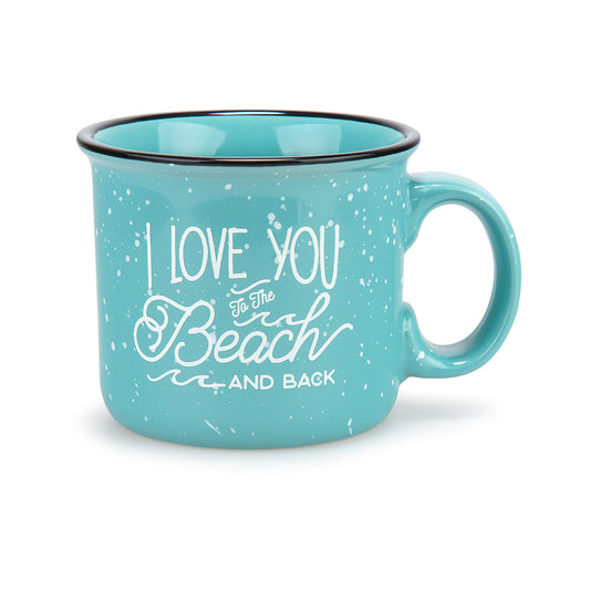 Mast General Store I Love You To The Beach And Back Campfire Mug Seafoam