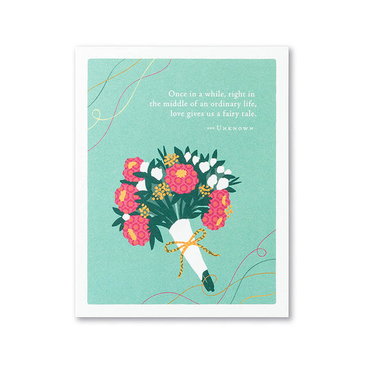 Love Gives Us A Fairy Tale Wedding Card