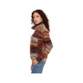 Charlie B Women's Chunky Cable Knit Cowl Neck Sweater, Raisin, alternate view 2