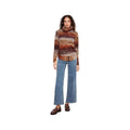 Charlie B Women's Chunky Cable Knit Cowl Neck Sweater, Raisin, alternate view 3