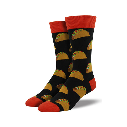 Men's Tacos Socks Black