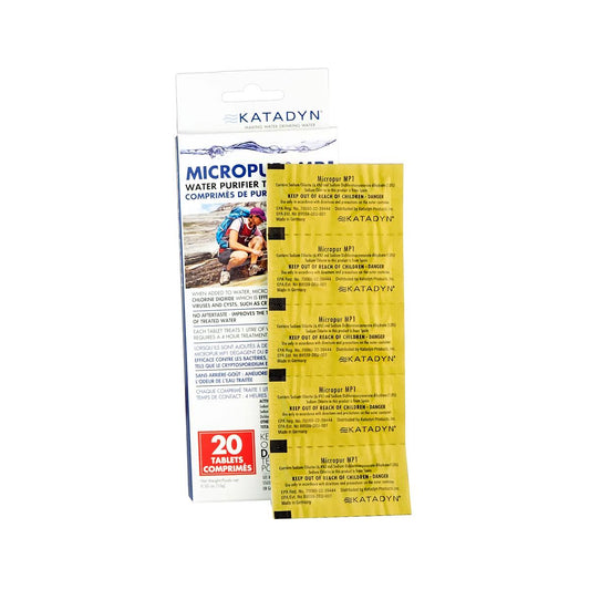 Katadyn Micropur MP1 Water Purifier Tablets - 20pk