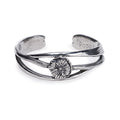 Salisbury Silver and Pewter Nouveau Flower of the Month Bracelet Aug