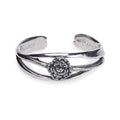 Salisbury Silver and Pewter Nouveau Flower of the Month Bracelet Jan